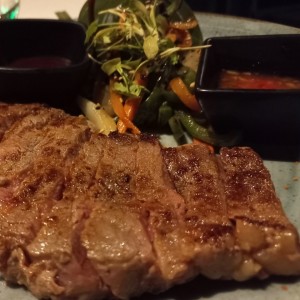 steak con vegetales