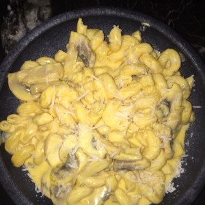 Mac and cheese de hongos