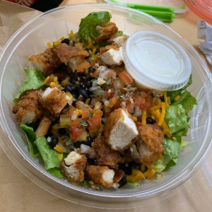 Chicken burrito salad