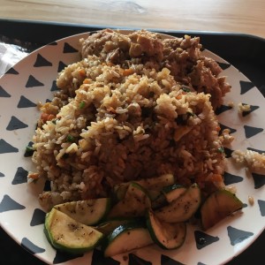 arroz hibachi con pollo