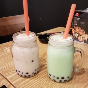 Bubble Tea: Red Bean y Green Apple