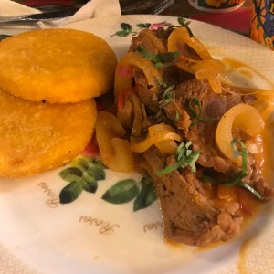 bistec con tortilla