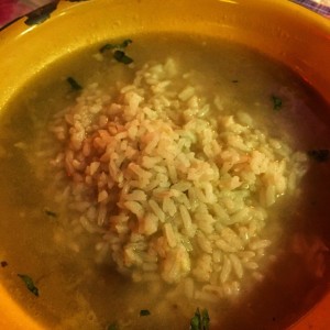 Sancocho con arroz