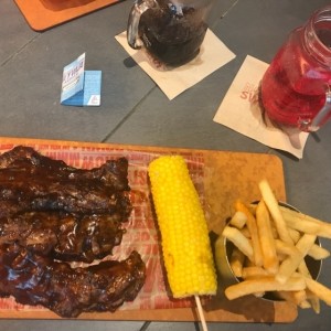 Ribs en salsa de BBQ