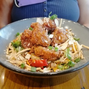 crispy orange chicken bowl