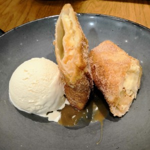 pastel de queso con helado