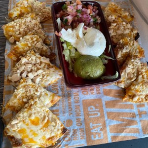 nachos de pollo