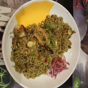 arroz con mariscos a la chiclayana