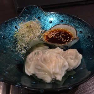 LOBSTER & WAGYU DUMPLINGS IN CHILI SAUCE