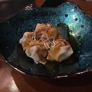 LOBSTER & WAGYU DUMPLINGS IN CHILI SAUCE