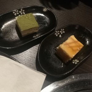 tiramisu y cheesecake