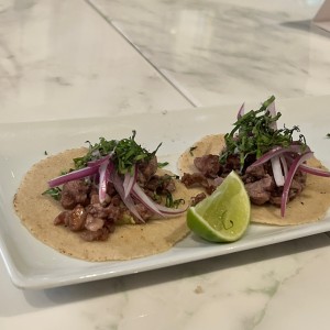 TACOS DE RIB EYE