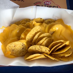 nachos con extra queso