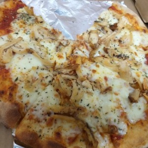 pizza de pollo rostizado