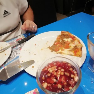pizza y sangria