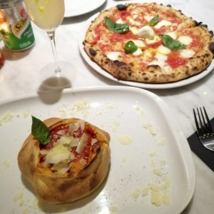 Gnocchi y pizza 