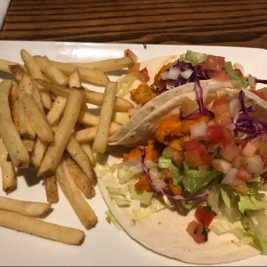 buffalo tacos (porcion lunch)