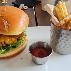 Friday's signature burger