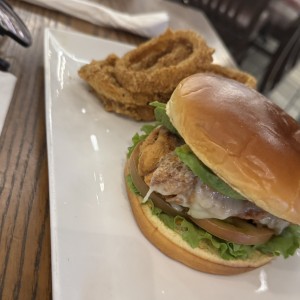 FRIDAYS SIGNATURE WHISKEY-GLAZED CHICKEN SANDWICH