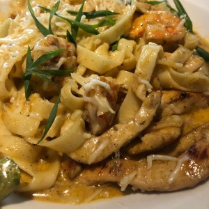 Cajun Chicken & Shrimp Pasta