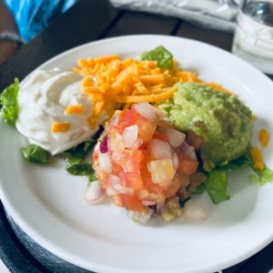 Para armar las fajotas de carne con las tortillas en forma de tacos 