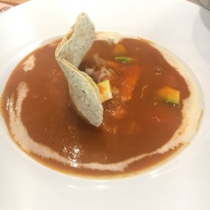 Sopa Mexicana con Pollo 