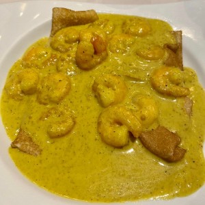 Camarones al curry