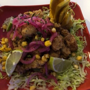 ceviche frito. 