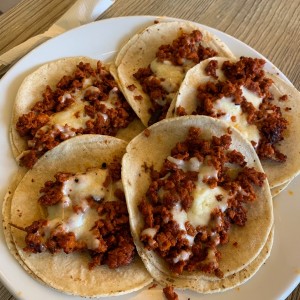 Tacos de chorizo