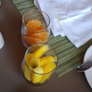 mandarina y mango