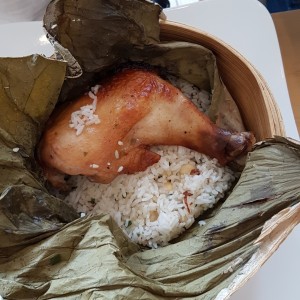 Pollo con arroz. No recuerdo el nombre real.