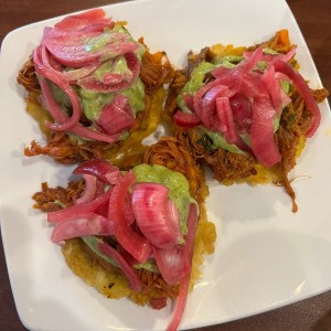 Patacones con Ropa Vieja