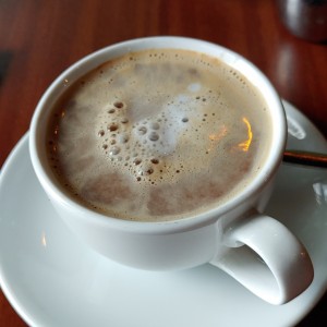 cafe con leche de almendra