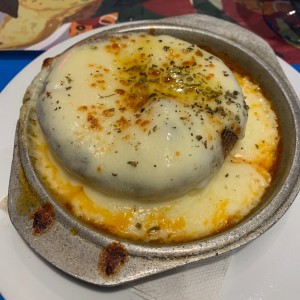 Hongo Portobello con queso emmental al horno