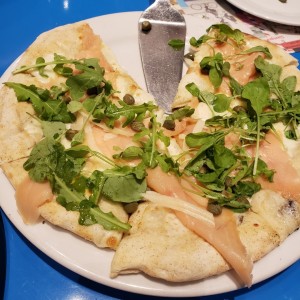 Pizza de salmon