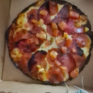 pizza de masa de coliflor