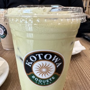 Iced matcha latte