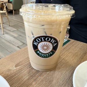 Iced dirty chai latte