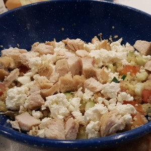 ensalada de quinoa con pollo