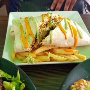 Wrap de pollo.