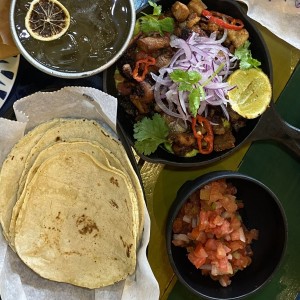 Tacos mar y tierra 