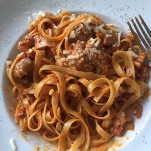 tagliatelli a la boscaiola