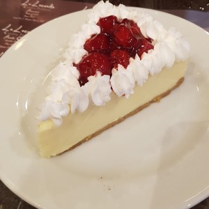 Cheesecake de cerezas! una delicia 