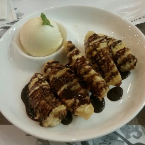 Postres - Banana Tempura