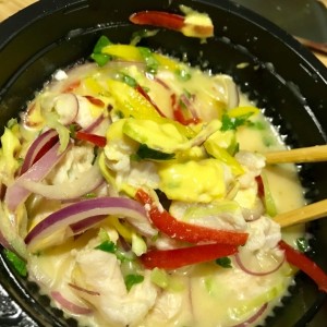 delivery ceviche, tasty not amazing