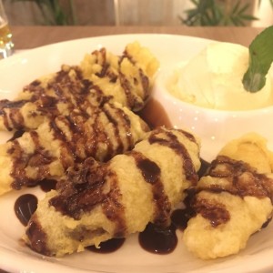 POSTRES - Banana Tempura