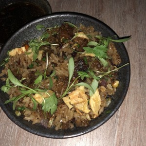 arroz con pato al wok