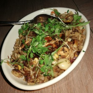 arroz con pato al wok