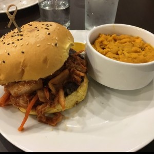 kimchi buger and camote