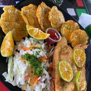 Filete de pescado frito